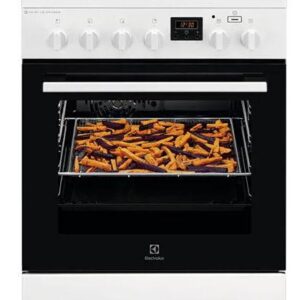 Reducere  Aragaz Electrolux LKK660200W, Mixt, Cuptor electric, 4 Arzatoare, Grill, 50 cm (Alb)