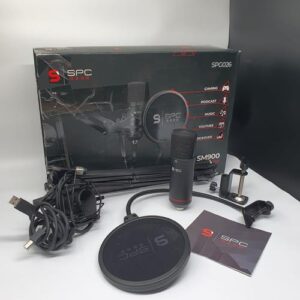 Reducere  Microfon Streaming SPC Gear SM900, brat ajustabil, popfilter, shockmount, USB (Negru)