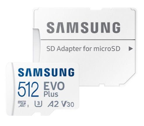 Reducere  Card memorie Samsung MB-MC512KA/EU EVO Plus (2021), Micro-SDXC, 512GB, UHS-I + Adaptor SD