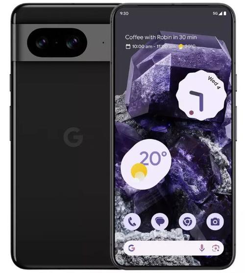 Reducere  Telefon Mobil Google Pixel 8, Procesor Google Tensor G3 Nona-core, OLED Capacitive Touchscreen 6.2inch, 8GB RAM, 128GB Flash, Camera Duala 50+12MP, Wi-Fi, 5G, Dual SIM, Android (Negru)