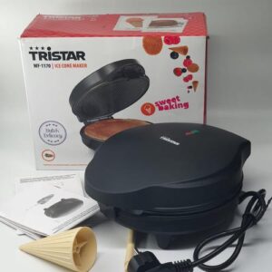 Reducere  Aparat pentru conuri de inghetata Tristar WF-1170, 700 W, Acoperire antiaderenta, Accesoriu pentru conuri, Negru