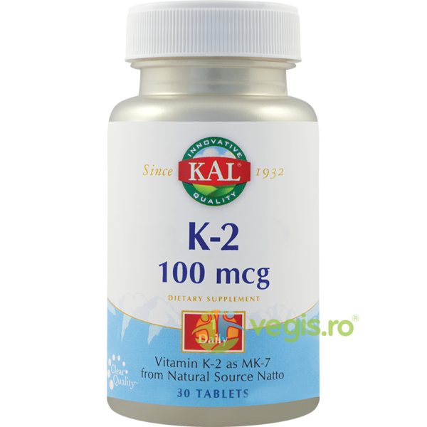 Reducere  Vitamina K-2 100mcg 30tb Secom,