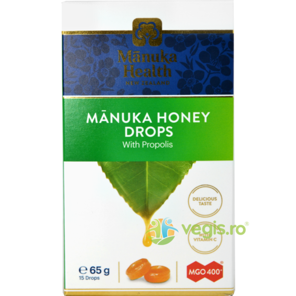 Reducere  Bomboane cu Miere de Manuka MGO™ 400+ si Propolis 65g