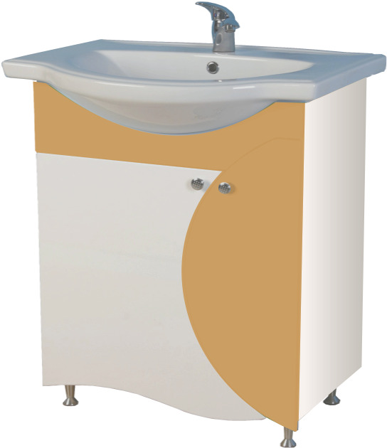 Reducere  Mobilier de baie Safira 55 cm crem Reducere