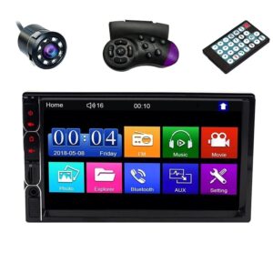 Reducere  MP5 Player Techstar® 7031, 2DIN, Camera Marsarier, Ecran HD Touch 7″, Comenzi Volan, Telecomanda, MirrorLink, Bluetooth 4.2 Reducere