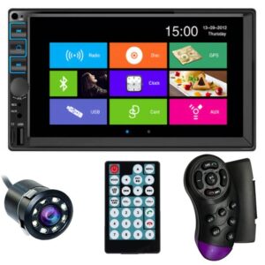 Reducere  MP5 Player Techstar® 7054, 2DIN, Camera Marsarier, Ecran HD Touch 7″, Comenzi Volan, Telecomanda, MirrorLink, Bluetooth 4.2 Reducere