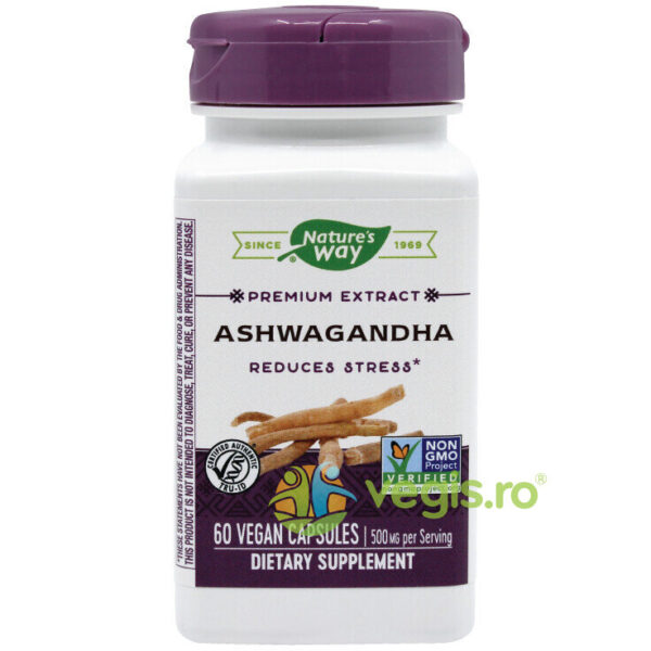 Reducere  Ashwagandha SE 500mg 60cps Secom,