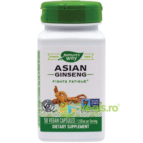 Reducere  Asian Ginseng 560mg 50Cps Secom,