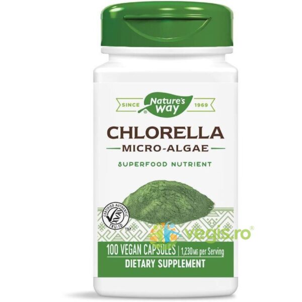 Reducere  Chlorella Micro-Alge 410mg 100cps Secom,