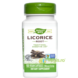 Reducere  Licorice 450mg (Lemn dulce) 100cps Secom,