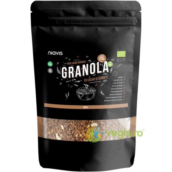 Reducere  Granola cu Cacao si Seminte Ecologica/Bio 200g