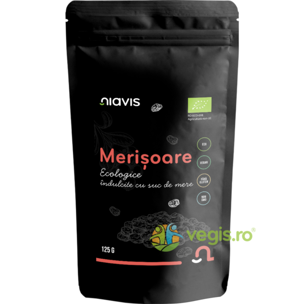 Reducere  Merisoare Confiate Indulcite cu Suc de Mere Ecologice/Bio 125g