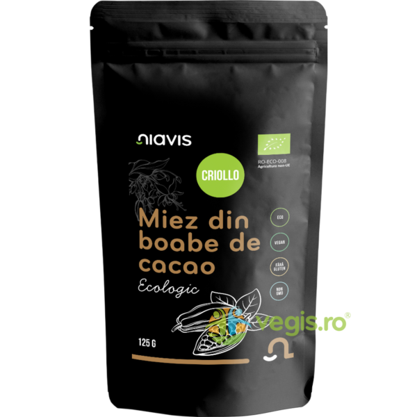 Reducere  Miez Din Boabe De Cacao Criollo Ecologice/Bio 125g