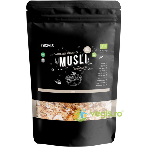 Reducere  Musli cu Chia si Cocos Ecologic/Bio 200g