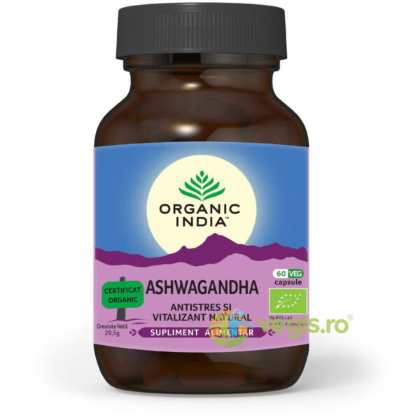 Reducere  Ashwagandha Ecologica/Bio 60cps vegetale