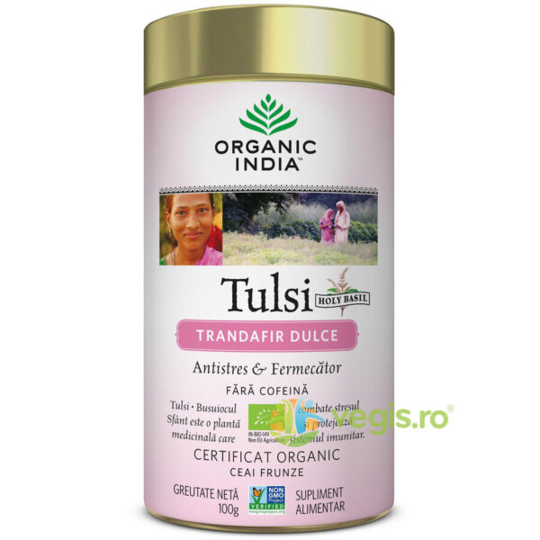 Reducere  Ceai Tulsi Trandafir Dulce Ecologic/Bio 100g