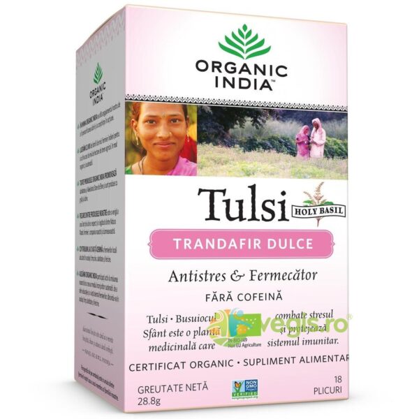 Reducere  Ceai Tulsi Trandafir Dulce Ecologic/Bio 18dz