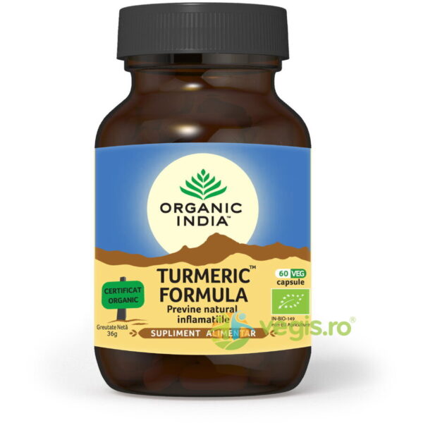 Reducere  Turmeric Formula Ecologic/Bio 60cps vegetale