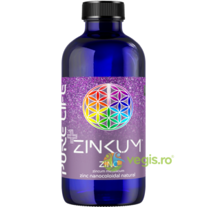 Reducere  Zinc Nanocoloidal M+ ZINKUM 25ppm 240ml