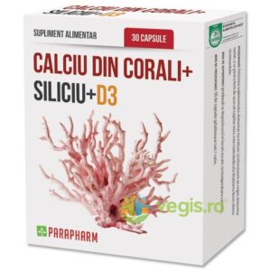 Reducere  Calciu Din Corali+Si+D3 30cps