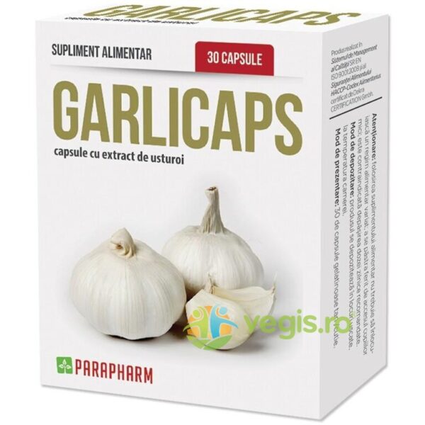 Reducere  Garlicaps – Capsule Cu Extract De Usturoi 30cps