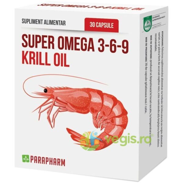 Reducere  Super Omega 3-6-9 Krill Oil 30cps