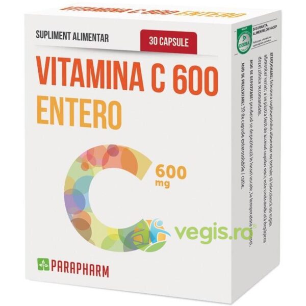 Reducere  Vitamina C 600mg Entero 30cps