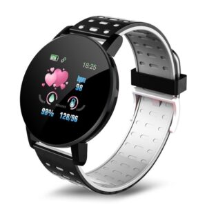 Reducere  Resigilat Ceas Smartwatch Techstar® 119 Gri, 1.3 inch IPS, Monitorizare Cardiaca, Tensiune. Oxigenare, Sedentary, Bluetooth, IP65 Reducere