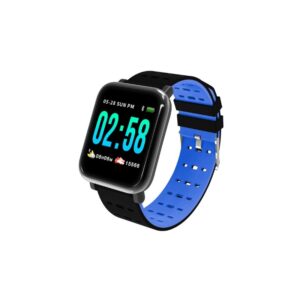 Reducere  Resigilat Ceas Smartwatch Techstar® A6, 1.3inch, Bluetooth 4.0, Monitorizare Tensiune, Puls, Oxigenare Sange, Alerte Sedentarism, Albastru Reducere