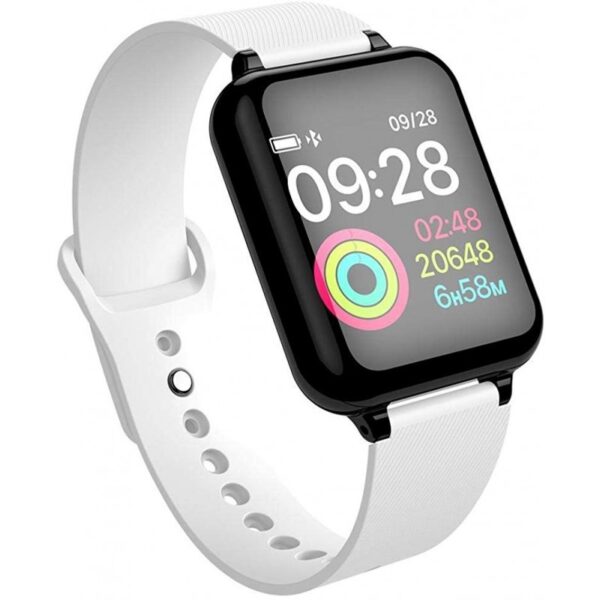 Reducere  Resigilat Ceas Smartwatch Techstar® B57, Waterproof IP65, Fitness Tracker Unisex, Monitorizare Puls, Bluetooth, Alb Reducere