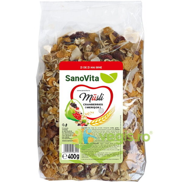 Reducere  Musli Cranberries (Merisor) 400g