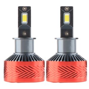 Reducere  Set 2 LED-Uri Auto Techstar® P14, H3, 120W, 18000 Lumeni, 6000K, 12-24V, Unghi Fascicul 360°, CSP 3570, Canbus, Radiator Aluminiu, Racire Cooling Tech, Argintiu Reducere