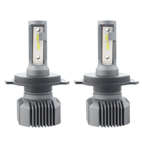 Reducere  Set 2 LED-uri Auto Techstar® S1, H4, 40w, 4000 Lumeni, 6500K, AUTO, 12-24 Volti, CSP, Canbus, Radiator Aluminiu Reducere