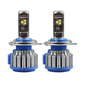 Reducere  Set 2 LED-uri Auto Techstar® T1, H4, 40w, 9000 Lumeni, 6000K, AUTO, 12-24 Volti, CREE, Canbus, Radiator Aluminiu Reducere