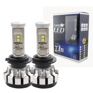 Reducere  Set 2 LED-uri Auto Techstar® T1S, H7, 35w, 8000 Lumeni, 6000K, AUTO, 12-24 Volti, CREE, Canbus, Radiator Aluminiu Reducere