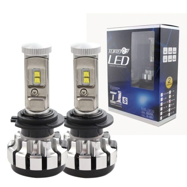 Reducere  Set 2 LED-uri Auto Techstar® T1S, H7, 35w, 8000 Lumeni, 6000K, AUTO, 12-24 Volti, CREE, Canbus, Radiator Aluminiu Reducere