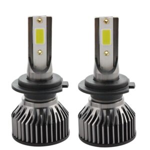 Reducere  Set 2 LED-uri Auto Techstar® V6, H7, 40w, 4000 Lumeni, 6500K, AUTO, 12-24 Volti, COB, Canbus, Radiator Aluminiu Reducere