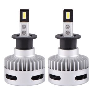 Reducere  Set 2 LED-uri Auto Techstar® X9, H3, 60w, 8000 Lumeni, 6500K, AUTO, 12-24 Volti, CSP, Canbus, Miez Cupru, Radiator Aluminiu Reducere