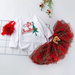 Reducere  Set body cu fustita tutu – My 1st Christmas