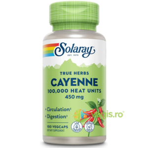 Reducere  Cayenne 450mg 100cps vegetale Secom,