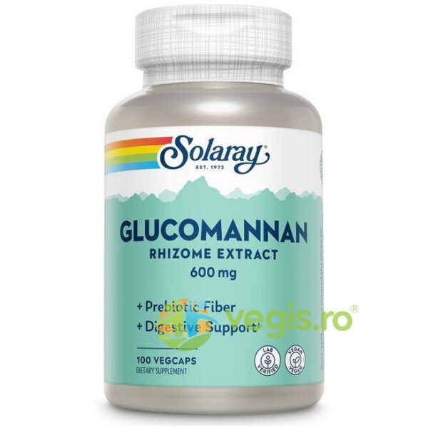 Reducere  Glucomannan (Konjac) 600mg 100cps Secom,