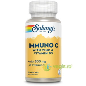 Reducere  Immuno C plus Zinc si Vitamina D3 30cps vegetale Secom,