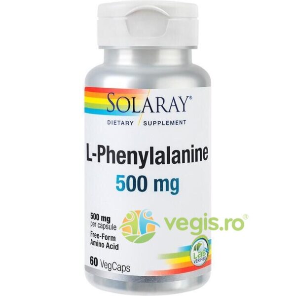 Reducere  L-Phenylalanine 500mg 60cps(L-Fenilalanina) Secom,