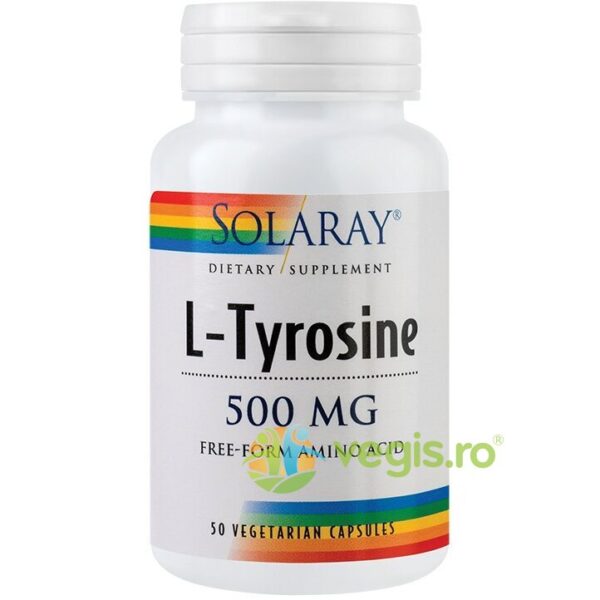 Reducere  L-Tyrosine (L-Tirozina) 500mg 50cps vegetale Secom,