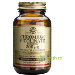 Reducere  Chromium Picolinate 200ug 90cps Vegetale (Picolinat de Crom)