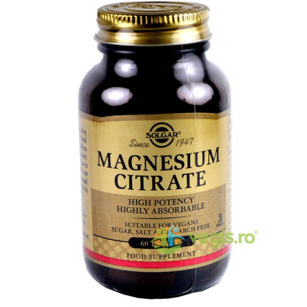 Reducere  Magnesium Citrate (Citrat de magneziu) 200mg 60tb