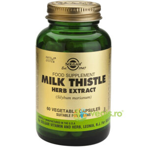 Reducere  Milk Thistle Herb Extract 60cps (Extract din planta de Silimarina)