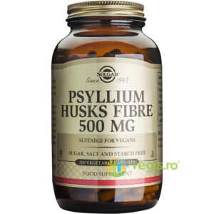 Reducere  Psyllium Husks Fibre 500mg 200cps Vegetale