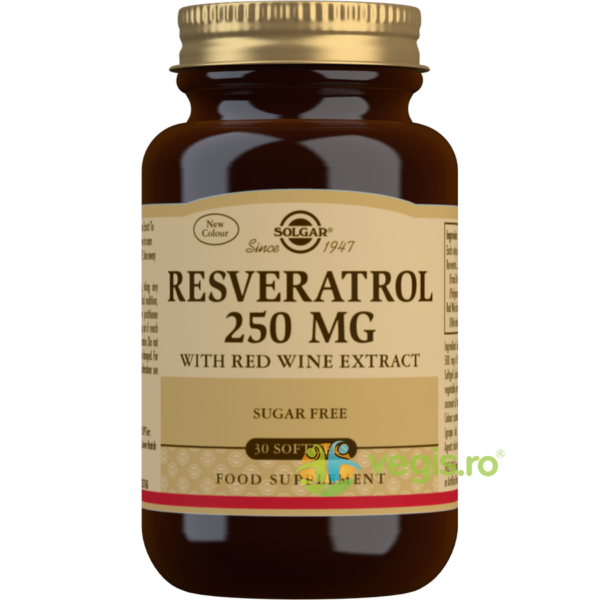 Reducere  Resveratrol 250mg cu Extract de Vin Rosu 30cps