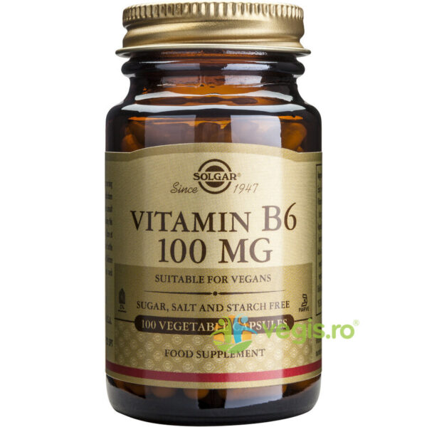 Reducere  Vitamina B6 100mg 100cps Vegetale